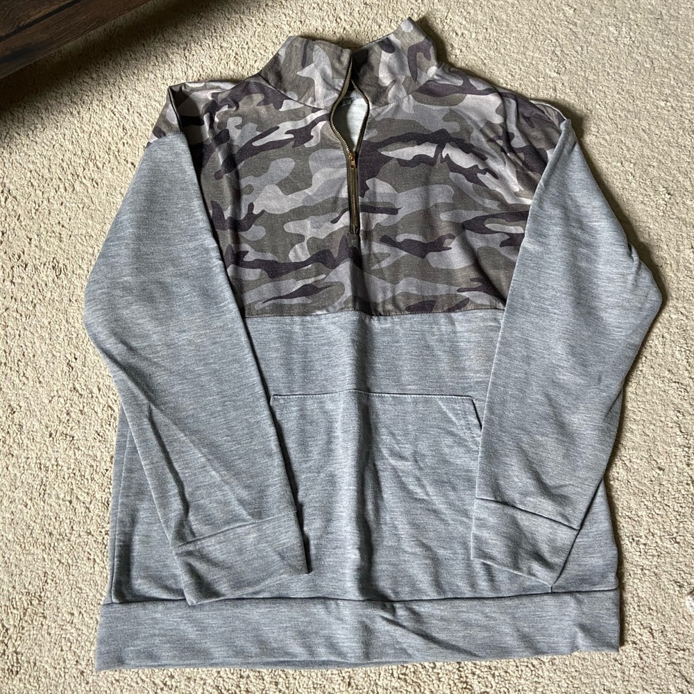 Camo Quarter Zip